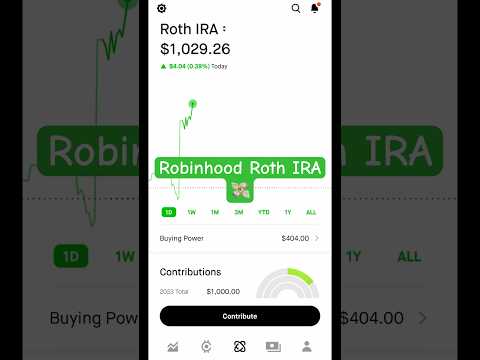 💸Investing in Robinhood Roth IRA